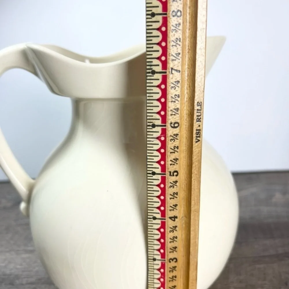 McCoy Pottery‎ pitcher cream color crazing Farmhouse vintage